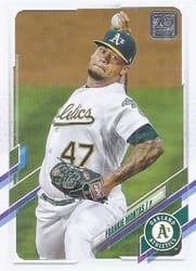 2021 Topps Update Base Set Frankie Montas #US154 card