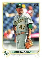 2022 Topps Base Set Frankie Montas #512 card