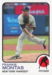 2022 Topps Heritage Base Set Frankie Montas #509 card