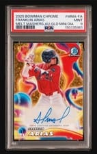 2025 Bowman Chrome Melt Mashers Autographs Franklin Arias #MMA-FA card