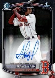 2025 Bowman Chrome Prospects Autographs Franklin Arias #CPA-FA card