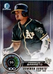 2018 Bowman Scouts Top 100 Franklin Barreto #BTP-96 card