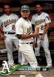 2018 Topps Base Set Franklin Barreto #624 card