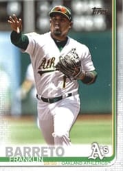 2019 Topps Base Set Franklin Barreto #512 card