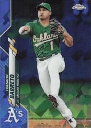 2020 Topps Chrome Sapphire Edition Base Set Franklin Barreto #356 card
