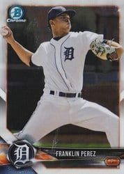 2018 Bowman Chrome Prospects Franklin Perez #BCP185 card
