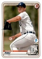 2020 Bowman 1st Edition Base Set Franklin Perez #BFE-63 card
