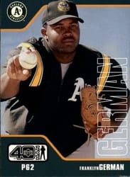 2002 Upper Deck 40-Man Base Set Franklyn German #62 card
