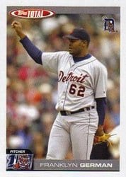 2004 Topps Total Base Set Franklyn German #84 card