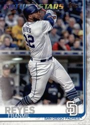 2019 Topps Base Set Franmil Reyes #186 card