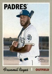 2019 Topps Heritage Base Set Franmil Reyes #425 card