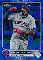 2022 Topps Chrome Sapphire Edition Base Set Franmil Reyes #656 card