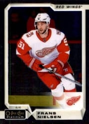 2018-19 O-Pee-Chee Platinum Base Set Frans Nielsen #34 card
