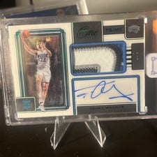 2021-22 Panini One and One Prime Rookie Jersey Autographs Franz Wagner #PR-FWG card