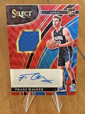 2021-22 Panini Select Rookie Jersey Autographs Franz Wagner #RJ-FWG