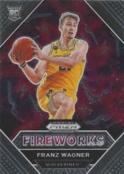 2021 Panini Prizm Draft Picks Fireworks Franz Wagner #7