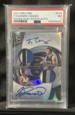 2021-22 Panini Spectra Rookie Dual Patch Autographs Franz Wagner / Jalen Suggs #RDP-FJS card