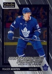 2023-24 O-Pee-Chee Platinum Base Set Fraser Minten #296 card