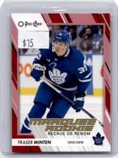 2023 O-Pee-Chee Fraser Minten Red Border #589 card
