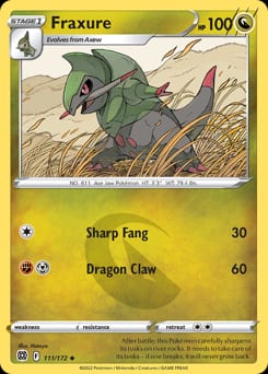 Brilliant Stars Fraxure #111 card