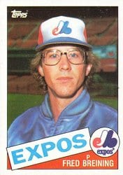 1985 Topps Base Set Fred Breining #36 card