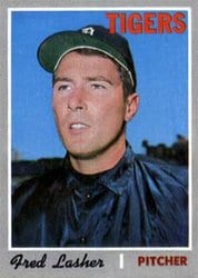 1970 Topps Base Set Fred Lasher #356 card