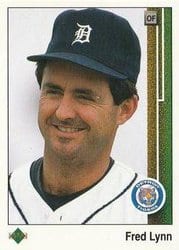 1989 Upper Deck Base Set Fred Lynn #761 card