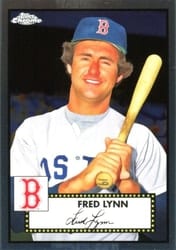 2021 Topps Chrome Platinum Anniversary Base Set Fred Lynn #548 card