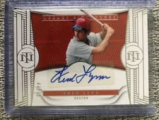 2023 Panini National Treasures Field Pass Signatures Fred Lynn #3 card