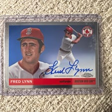2025 Topps Chrome Platinum Autographs Fred Lynn #CPA-FL card