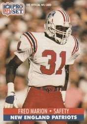 1991 Pro Set Base Set Fred Marion #582 card