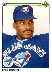 1990 Upper Deck Base Set Fred McGriff #108 card
