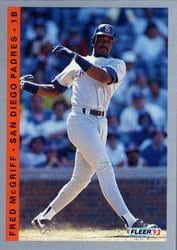 1993 Fleer Base Set Fred McGriff #143 card