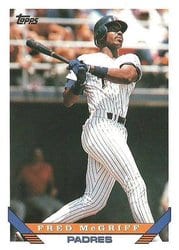 1993 Topps Base Set Fred McGriff #30 card