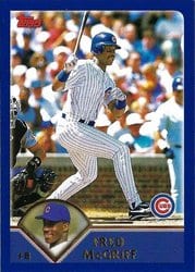 2003 Topps Base Set Fred McGriff #108 card