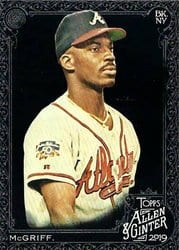 2019 Topps Allen & Ginter X Base Set Fred McGriff #273 card