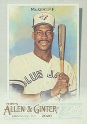 2020 Topps Allen & Ginter Base Set Fred McGriff #313 card