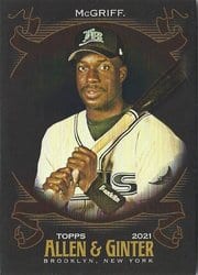 2021 Topps Allen & Ginter X Base Set Fred McGriff #319 card