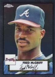 2021 Topps Chrome Platinum Anniversary Base Set Fred McGriff #684 card