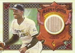 2022 Topps Allen & Ginter Relics (Pattern A) Fred McGriff #AGRA-FM card