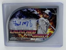 2024 Topps Cosmic Chrome Launched Into Orbit Autographs Fred McGriff #LIOA-FM card