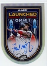 2025 Topps Cosmic Chrome Launched Into Orbit Autographs Fred McGriff #LIOA-FM card