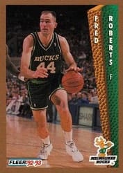 1992-93 Fleer Base Set Fred Roberts #129 card