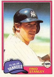 1981 Topps Base Set Fred Stanley #281 card