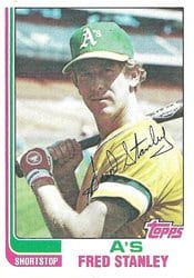 1982 Topps Base Set Fred Stanley #787 card