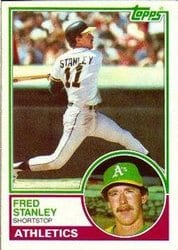 1983 Topps Base Set Fred Stanley #513 card
