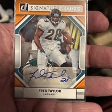 2022 Donruss Signature Marks Fred Taylor #SM-FT card