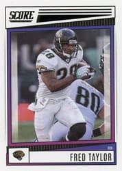 2022 Score Base Set Fred Taylor #25 card