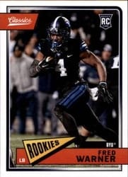 2018 Panini Classics Base Set Fred Warner #286 card