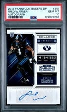 2018 Panini Contenders Draft Picks Fred Warner #241 card